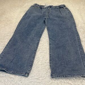 Blue Denim WOMENS PULL ON JEANS ELASTIC WAISTBAND XL VERY WELL MADE